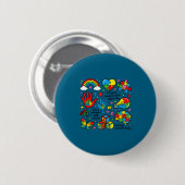 Autisme bewustzijn neurodiversiteit bewustzijn asd ronde button 5,7 cm (Voorkant /achterkant)