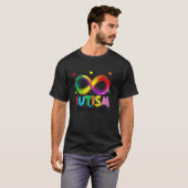 Autisme bewustzijn Neurodiversiteit Oneindigheidss T-shirt (Voorkant volledig)