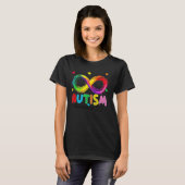 Autisme Bewustzijn Neurodiversiteit Oneindigheidss T-shirt (Voorkant volledig)
