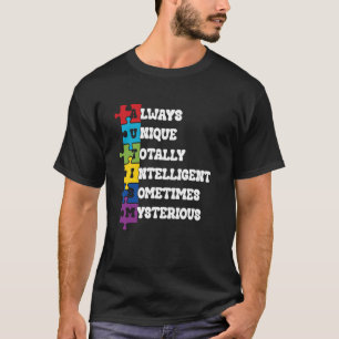 Autisme bewustzijn- Neurodiversiteit trots - Steun T-shirt