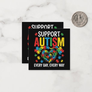 Autisme bewustzijn notitiekaartje