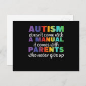 Autisme-bewustzijn om anders Leo te zijn Briefkaart (Voorkant / Achterkant)