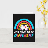 Autisme-bewustzijn om een andere liefdesautisti te kaart (Gele Bloem)