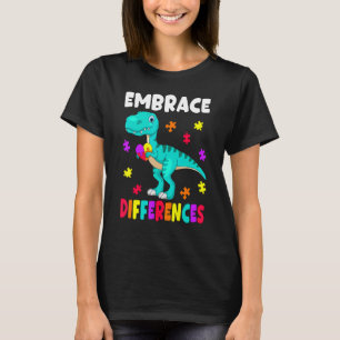 Autisme bewustzijn Omarm Verschillen Autisme Dinos T-shirt