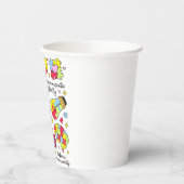 Autisme bewustzijn omarmen diversiteit neuro-inclu papieren bekers (Links)