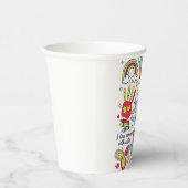 Autisme bewustzijn omarmen diversiteit neuro-inclu papieren bekers (Rechts)