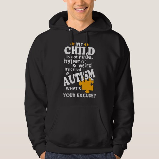 Autisme-bewustzijn ondersteunen hoodie (Voorkant)