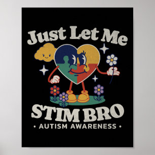 Autisme Bewustzijn Ondersteunend Stimming Schattig Poster