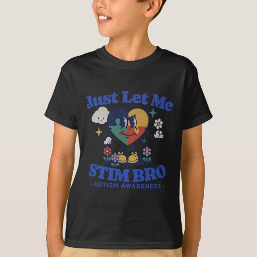 Autisme Bewustzijn Ondersteunend Stimming Schattig T-shirt (Voorkant)