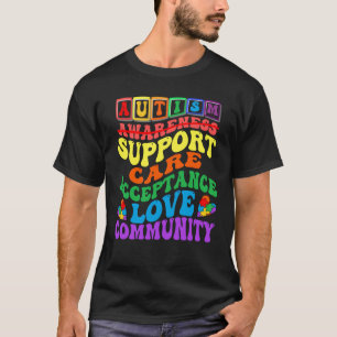 Autisme bewustzijn ondersteuning voor kinderen jon t-shirt