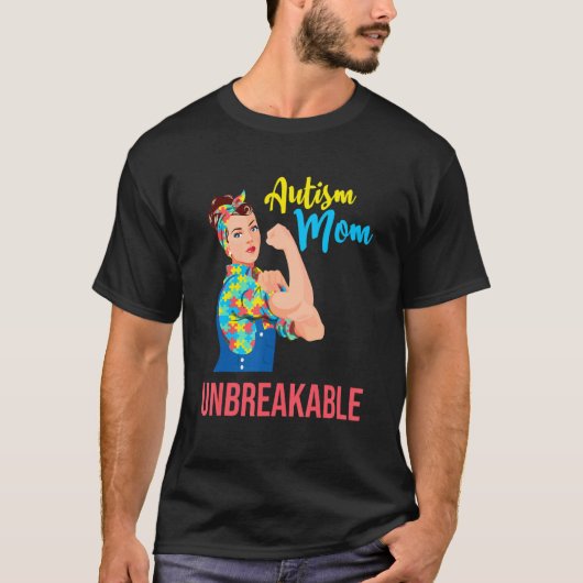 Autisme Bewustzijn Oneindigheid Autisme Moeder Onb T-shirt (Voorkant)