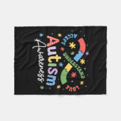 Autisme bewustzijn oneindigheidssymbool accepteren fleece deken (Voorkant (Horizontaal))