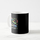 Autisme bewustzijn oneindigheidssymbool accepteren koffiemok (Voorkant links)