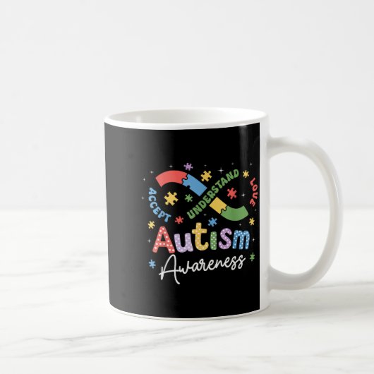 Autisme bewustzijn oneindigheidssymbool accepteren koffiemok (Rechts)