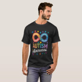 Autisme Bewustzijn Oneindigheidssymbool Neurodiver T-shirt (Voorkant volledig)