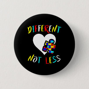 Autisme bewustzijn ontwerp cadeau Verschillend Nie Ronde Button 5,7 Cm