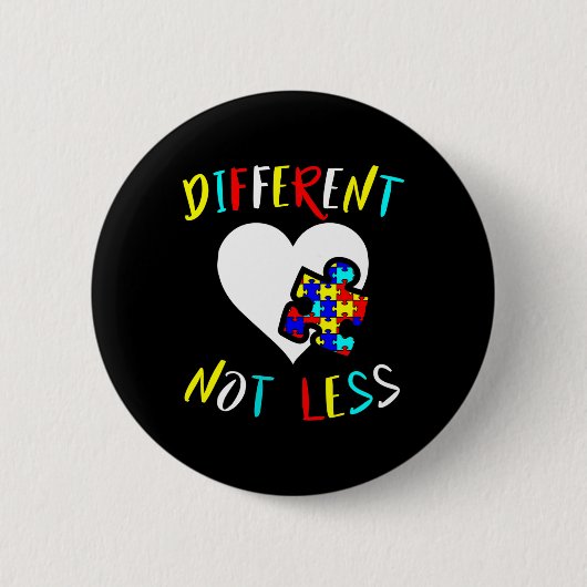 Autisme bewustzijn ontwerp cadeau Verschillend Nie Ronde Button 5,7 Cm (Voorkant)