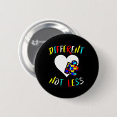 Autisme bewustzijn ontwerp cadeau Verschillend Nie Ronde Button 5,7 Cm (Voorkant /achterkant)