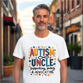 Autisme Bewustzijn Oom: Ondersteunen, Liefhebben T-shirt