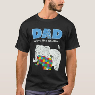 Autisme Bewustzijn Papa Liefde Trots Autisme Zoon  T-shirt