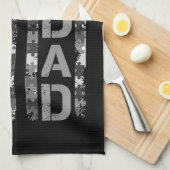 Autisme Bewustzijn Papa Vlag Vaders Dag Theedoek (Quarter Fold)