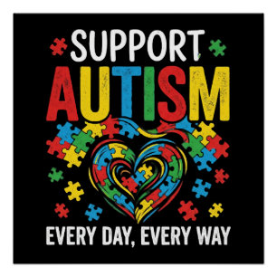 Autisme bewustzijn perfect poster