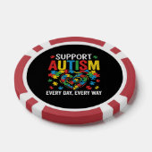 Autisme bewustzijn poker chips (Enkel)