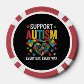 Autisme bewustzijn poker chips (Achterkant)