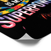 Autisme bewustzijn  poster (Hoek)