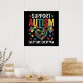 Autisme bewustzijn poster (Keuken)