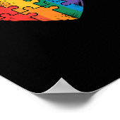 Autisme bewustzijn  poster (Hoek)