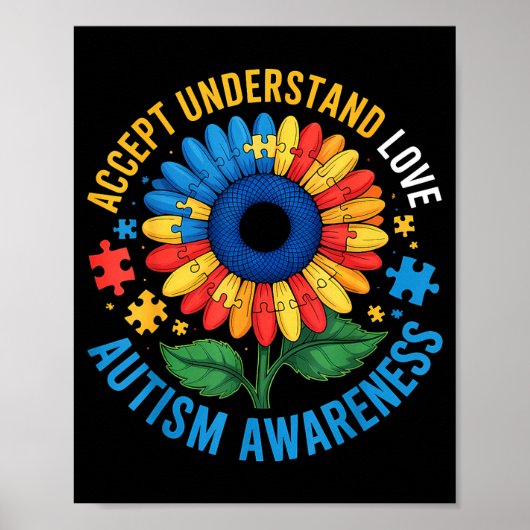 Autisme bewustzijn poster (Voorkant)