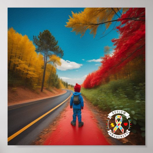 Autisme Bewustzijn - Poster (Voorkant)