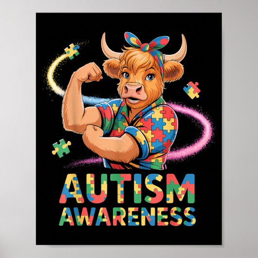 Autisme bewustzijn poster (Voorkant)