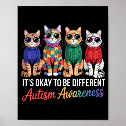 Autisme bewustzijn poster (Voorkant)