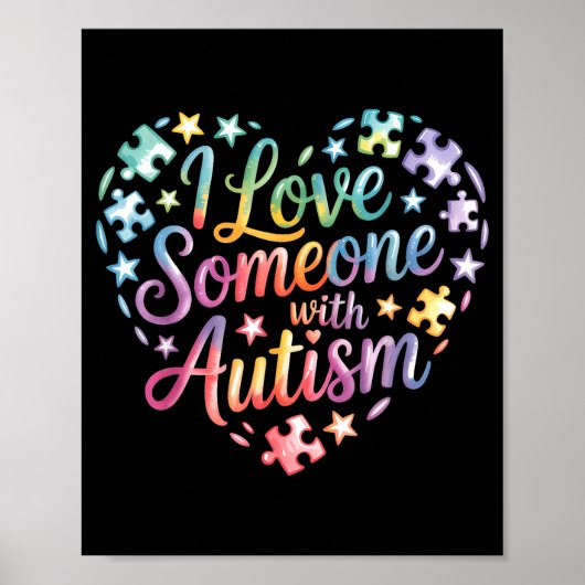 Autisme bewustzijn poster (Voorkant)