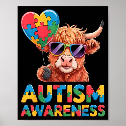 Autisme bewustzijn poster (Voorkant)