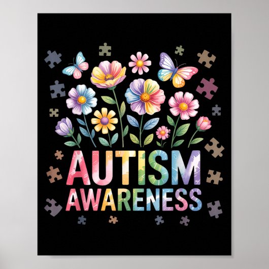 Autisme bewustzijn poster (Voorkant)