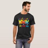 Autisme Bewustzijn Puzzel Chemische Elementen T-shirt (Voorkant volledig)