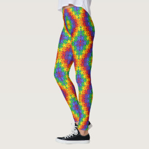 Autisme bewustzijn puzzel door EelKat Leggings