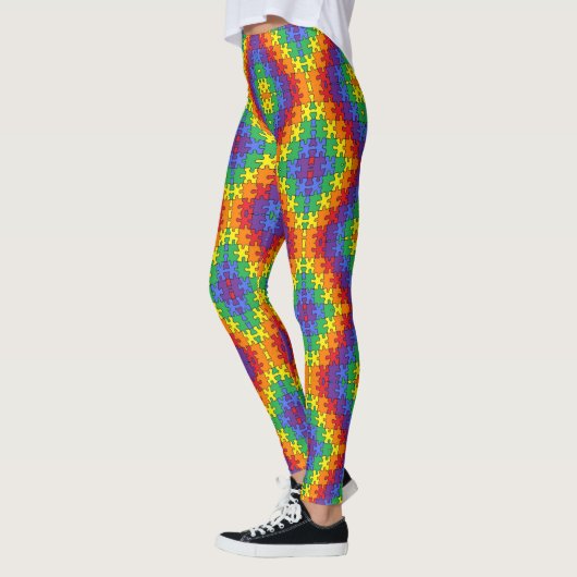 Autisme bewustzijn puzzel door EelKat Leggings (Links)
