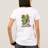 Autisme Bewustzijn Puzzel en Lint T-shirt (Achterkant)