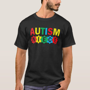 Autisme bewustzijn puzzel lint trots autisme nicht t-shirt