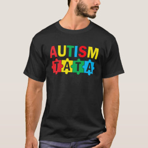 Autisme bewustzijn puzzel lint trots autisme papa t-shirt