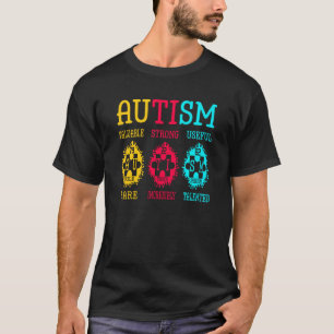 Autisme bewustzijn puzzel periodiek systeem elemen t-shirt