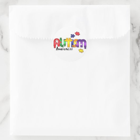 Autisme Bewustzijn Puzzel Stickers (Tas)