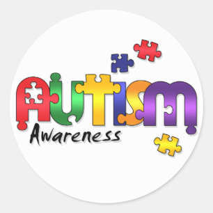 Autisme Bewustzijn Puzzel Stickers