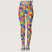Autisme Bewustzijn Puzzel Stuk Leggings (Voorkant)
