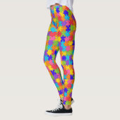 Autisme Bewustzijn Puzzel Stuk Leggings (Links)