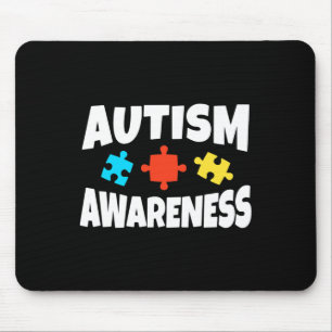 Autisme bewustzijn puzzelstuk Autistisch steun Muismat